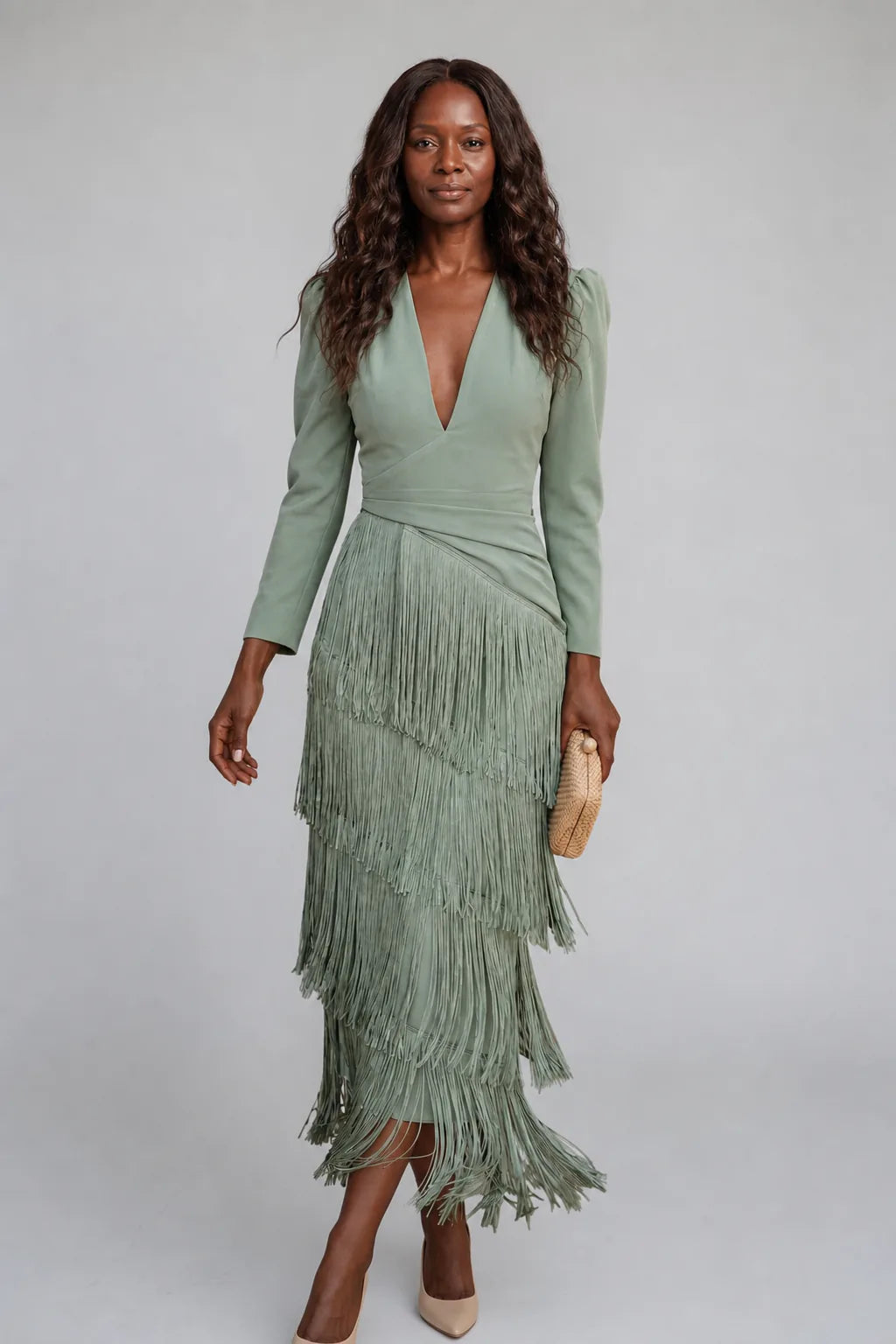 Peju | Fringed Midi Dress