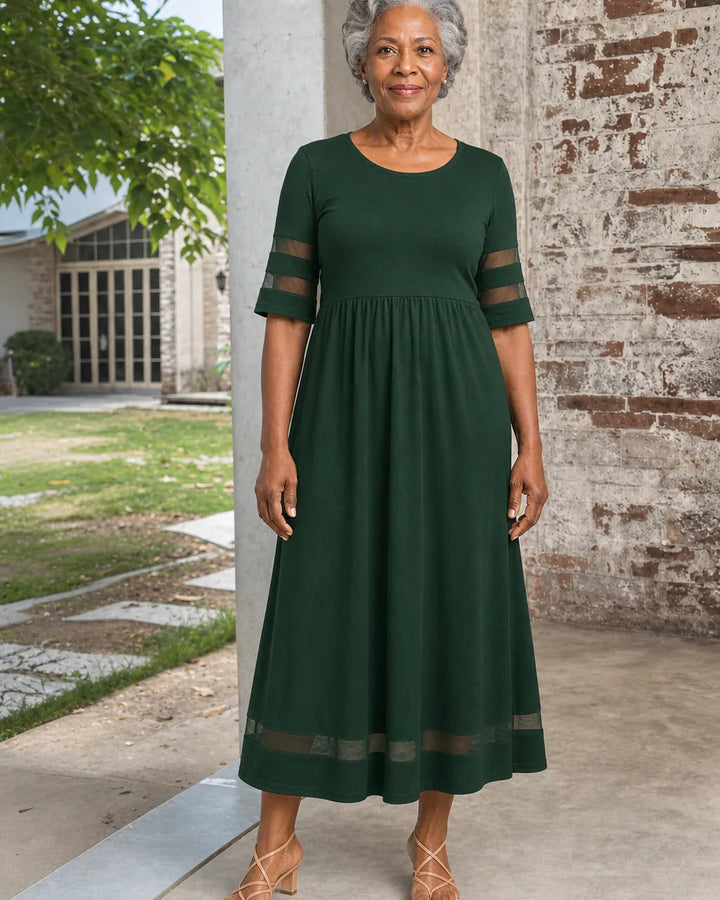 Maya | – Flattering Tummy-Smoothing Midi Dress