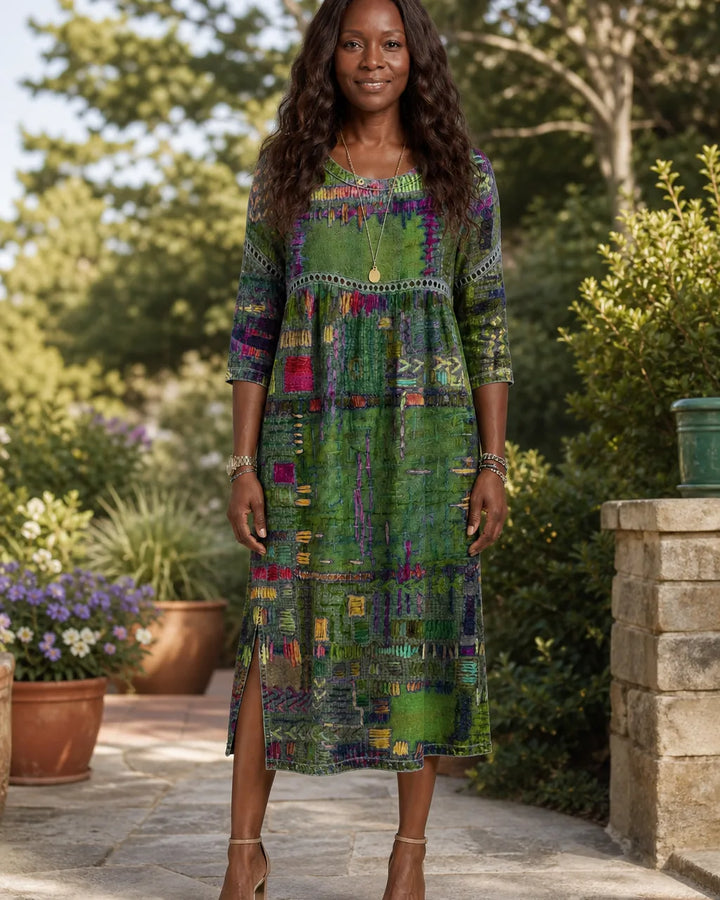 Binta | Printed Midi Dress