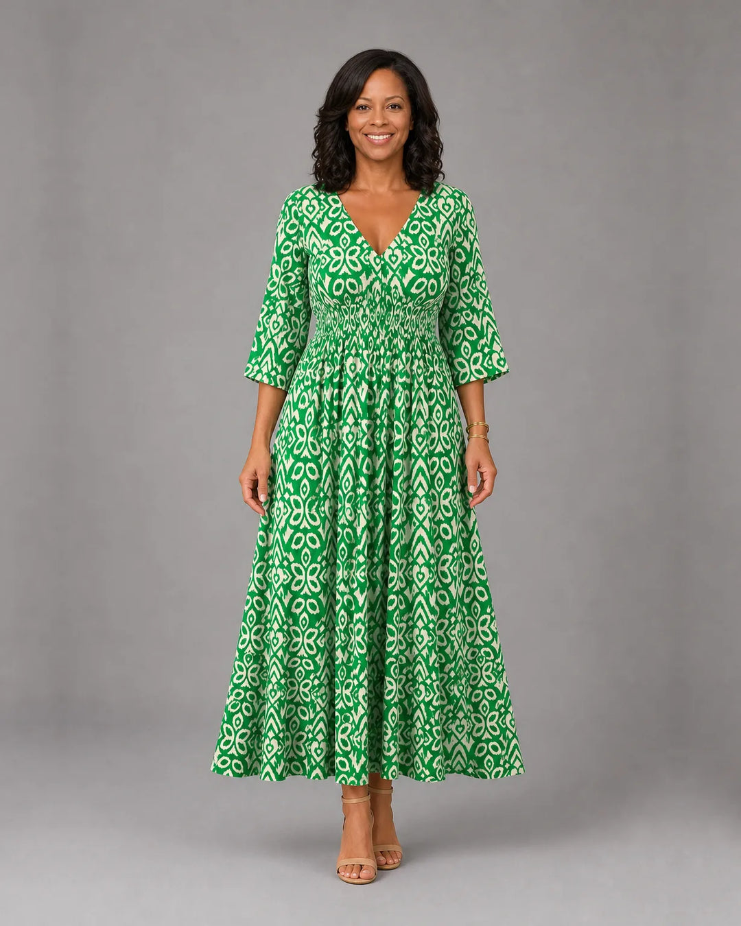Althea™ | Bohemian Flow Midi Dress