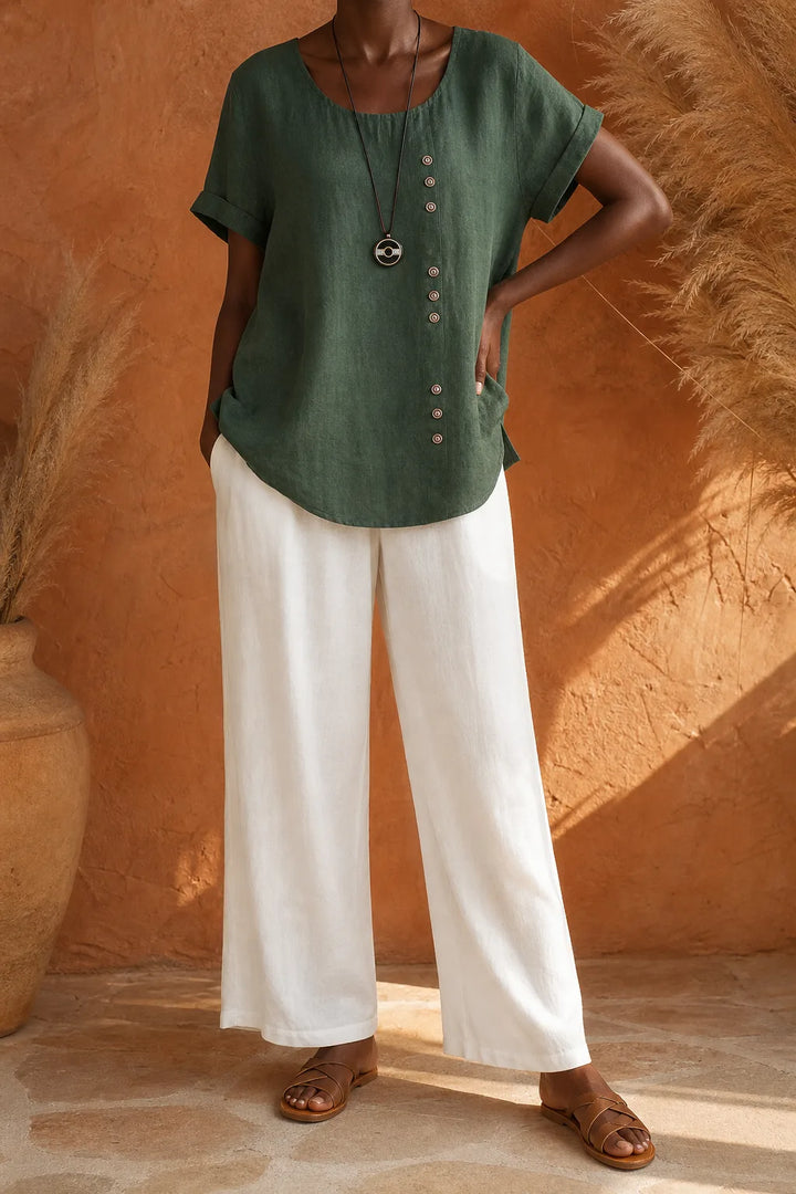 Matilda | Relaxed Button-Detail Blouse