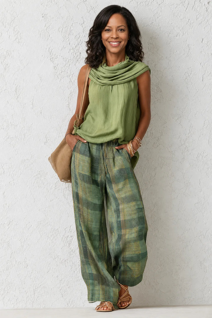 Noor | Easy Wide-Leg Two Piece Set