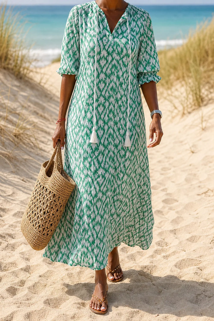 Adriana | Flowing Bohemian Maxi Dress