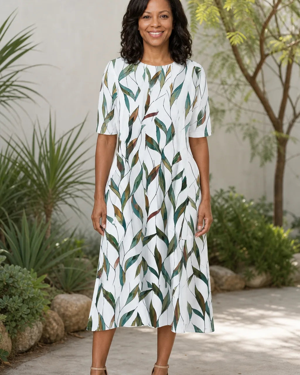 Simone | Coastal Bloom Dress
