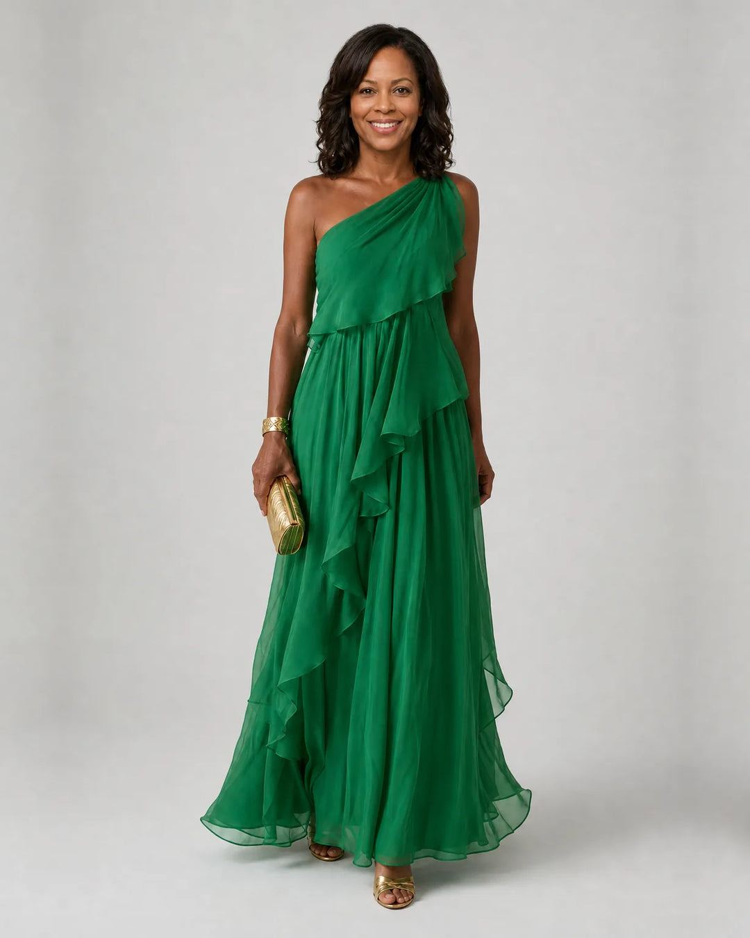 Simi | Cascading Ruffle Maxi Dress