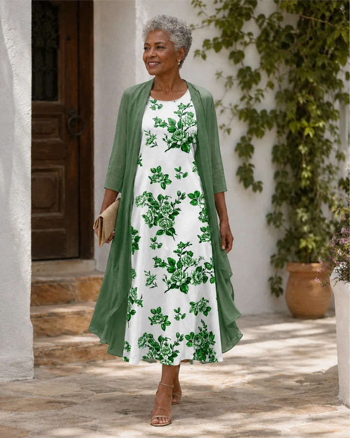 Guinevere | Floral Layered Two-Piece Set