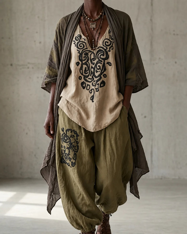 Mirabelle | Vintage Embroidered 3-Piece Set