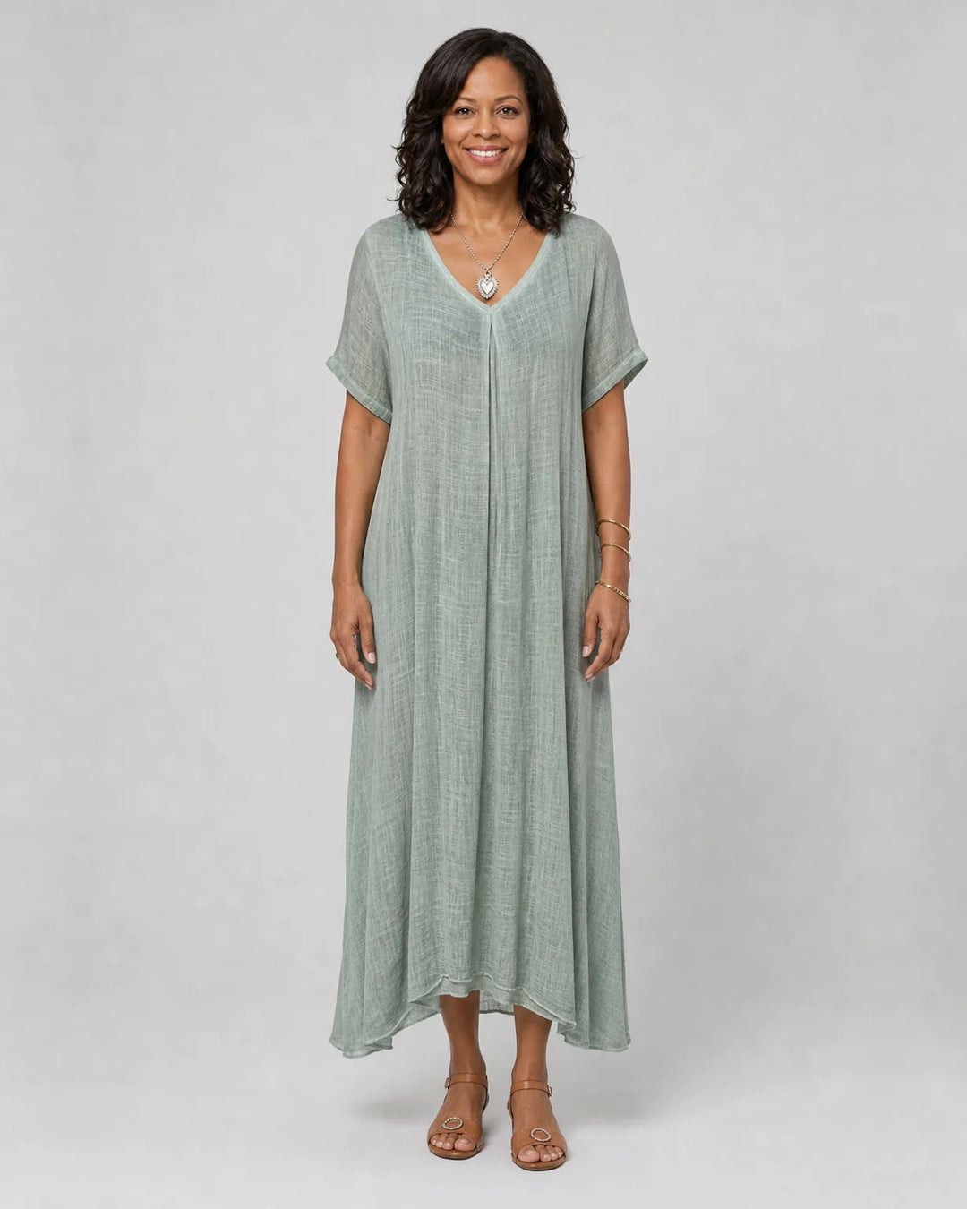 Imani | Loose-Fit V-Neck Dress