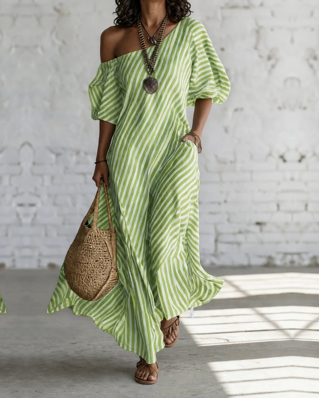 Alexia | Striped Maxi Dress