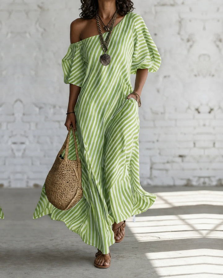 Alexia | Striped Maxi Dress