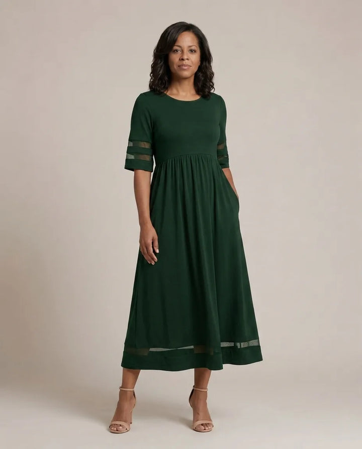 Aubrey | Flattering Tummy-Smoothing Midi Dress
