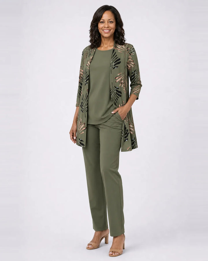 Jenilyn | Classic Elegance Three-Piece Set — Green