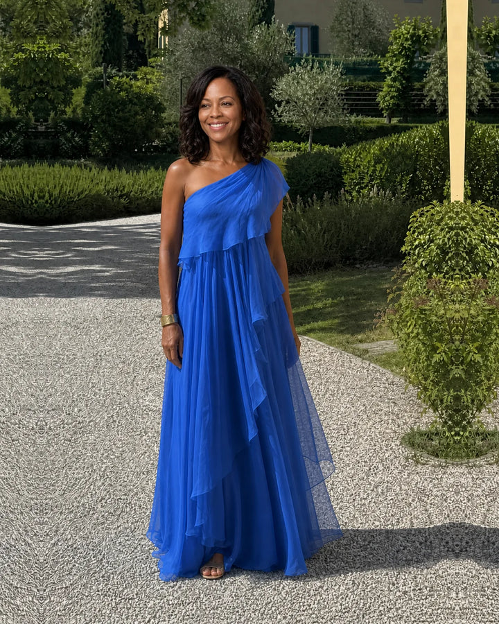 Ela | Cascading Ruffle Maxi Dress