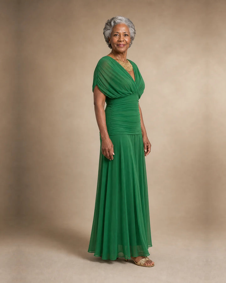 Simone | Elegant Green Dress