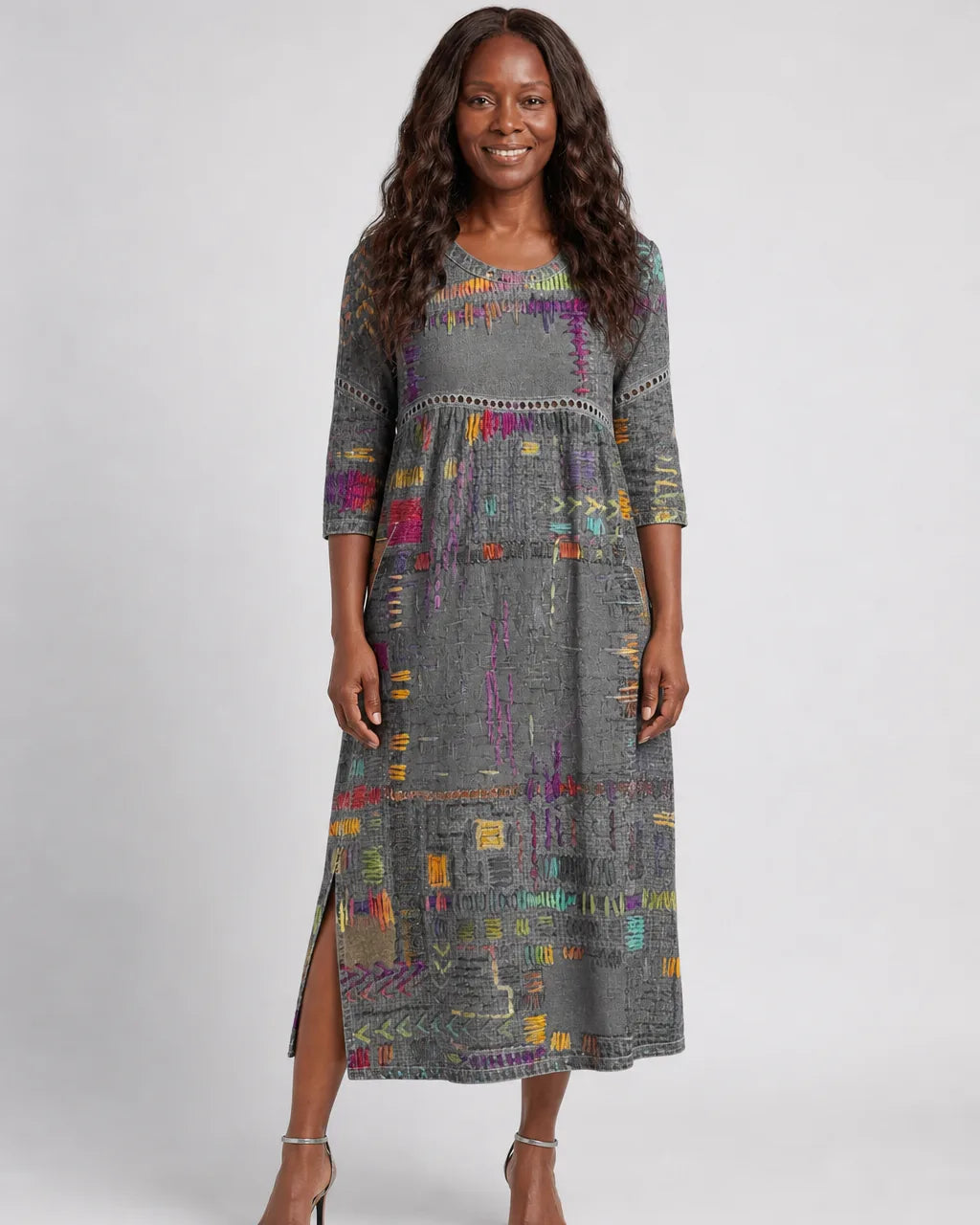 Binta | Printed Midi Dress