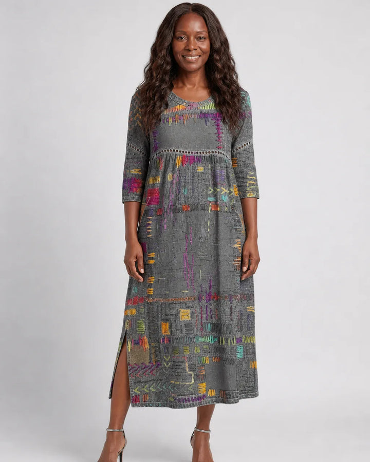 Binta | Printed Midi Dress