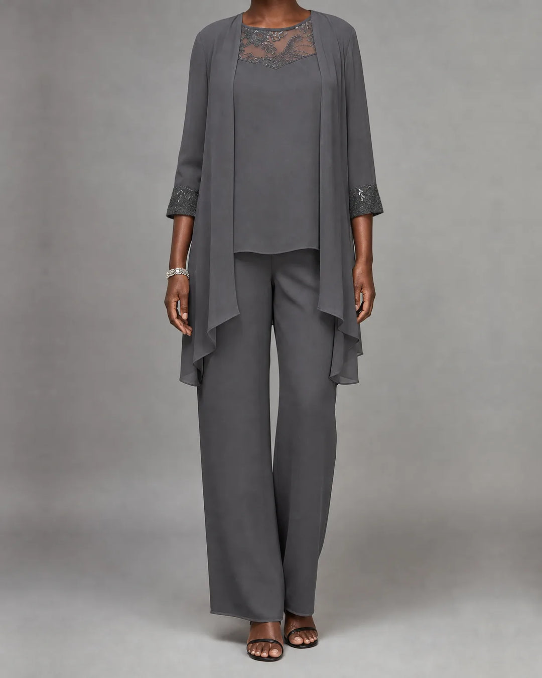Selah | Three-Piece Chiffon Suit