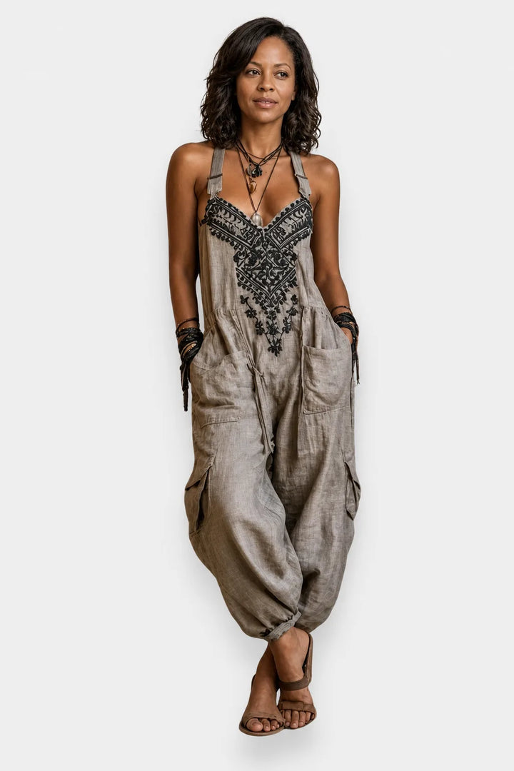 Talia | Airy Embroidered Jumpsuit