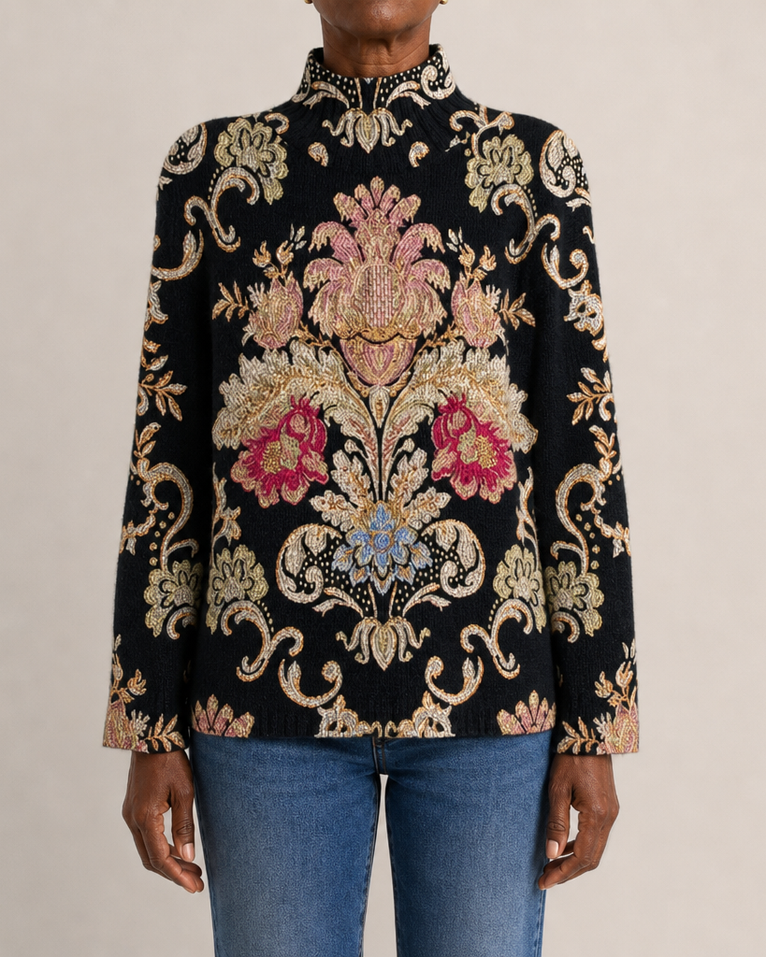 Patsy | Vintage Floral Turtleneck