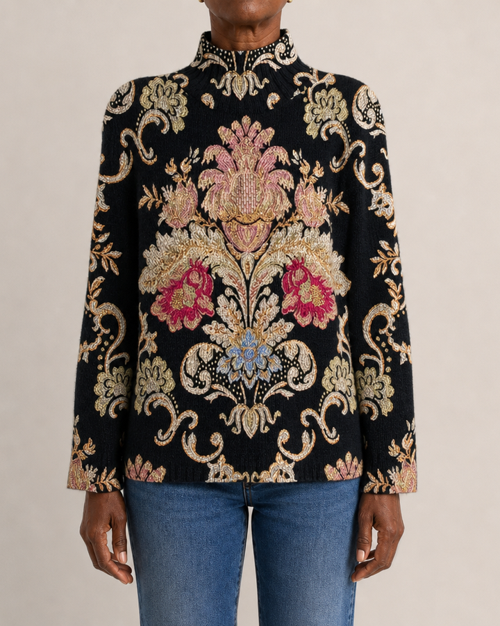 Patsy | Vintage Floral Turtleneck