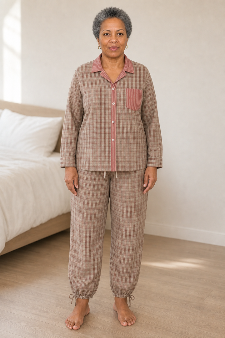 Harriet in brown