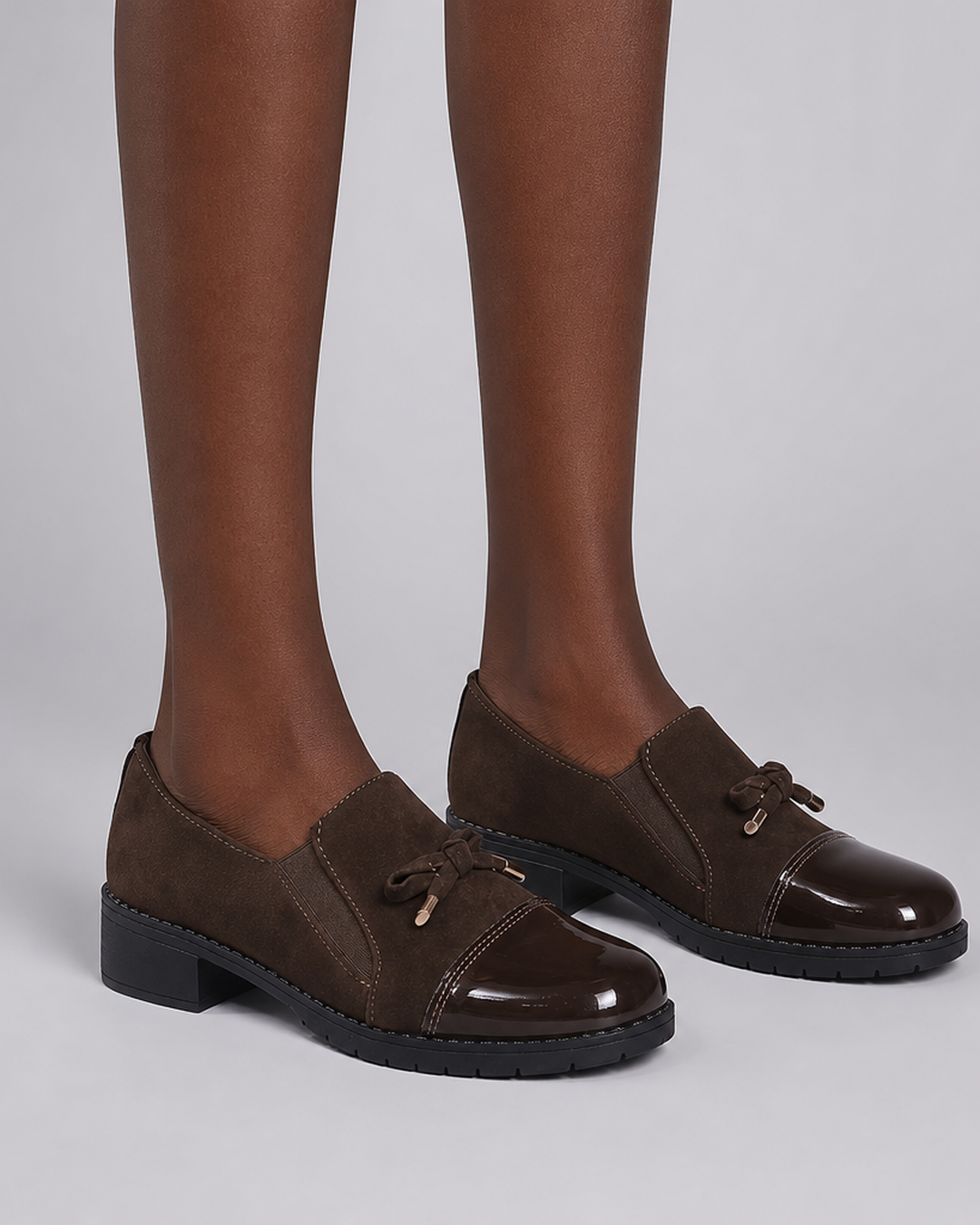 Kellie | Patent Toe Bow Loafers