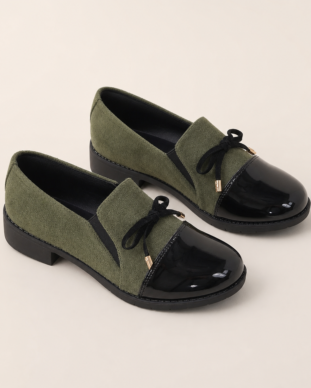 Kellie | Patent Toe Bow Loafers