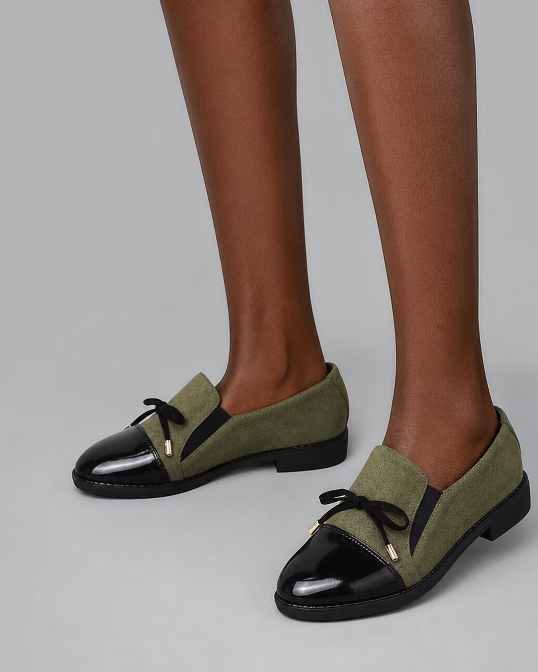 Kellie | Patent Toe Bow Loafers