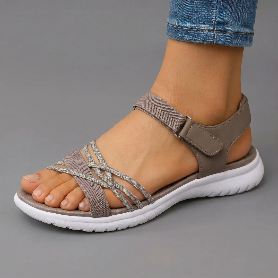 Hattie | Everyday Comfort Sandals — Khaki