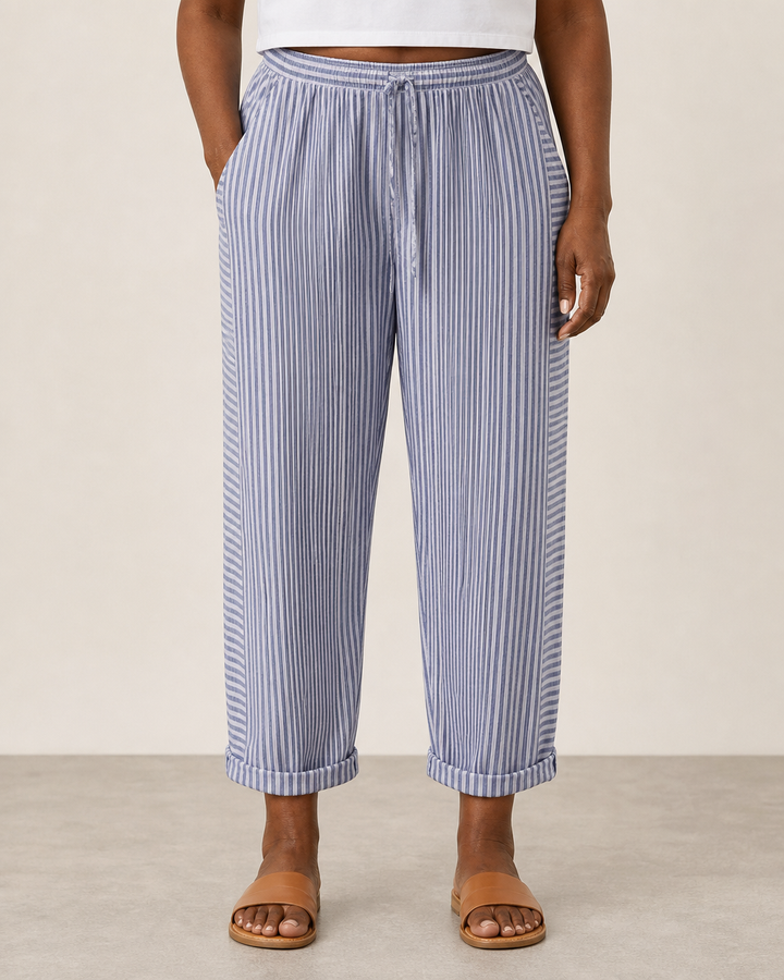 Holly | Elegant Casual Everyday Pants — Blue