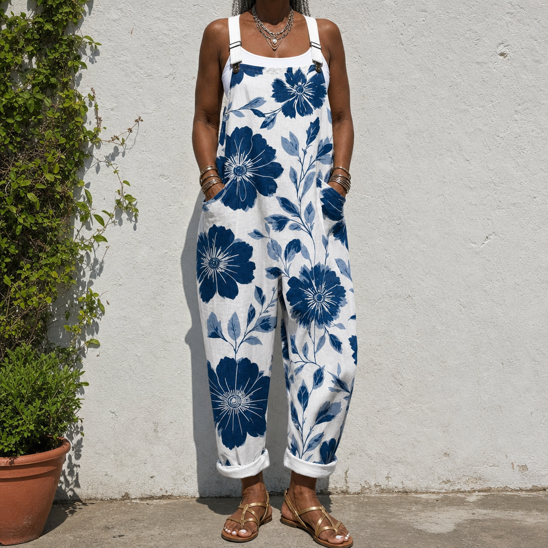Hyacinth | Indigo Flower Overalls