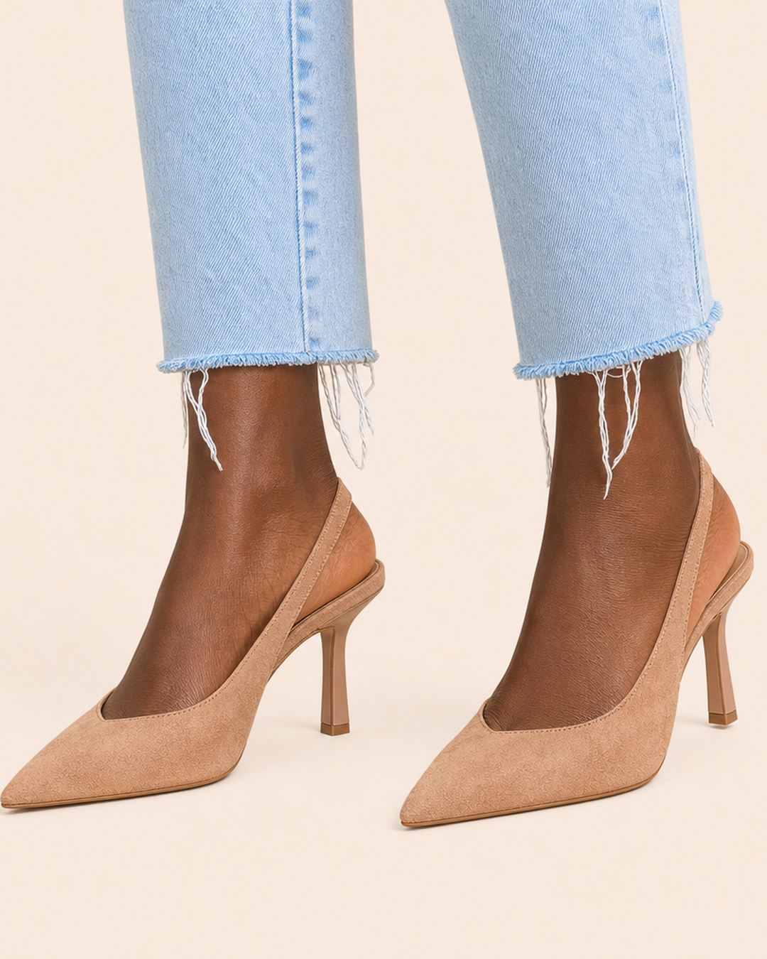 Isabella | Comfort Slingback Kitten Heel Pumps