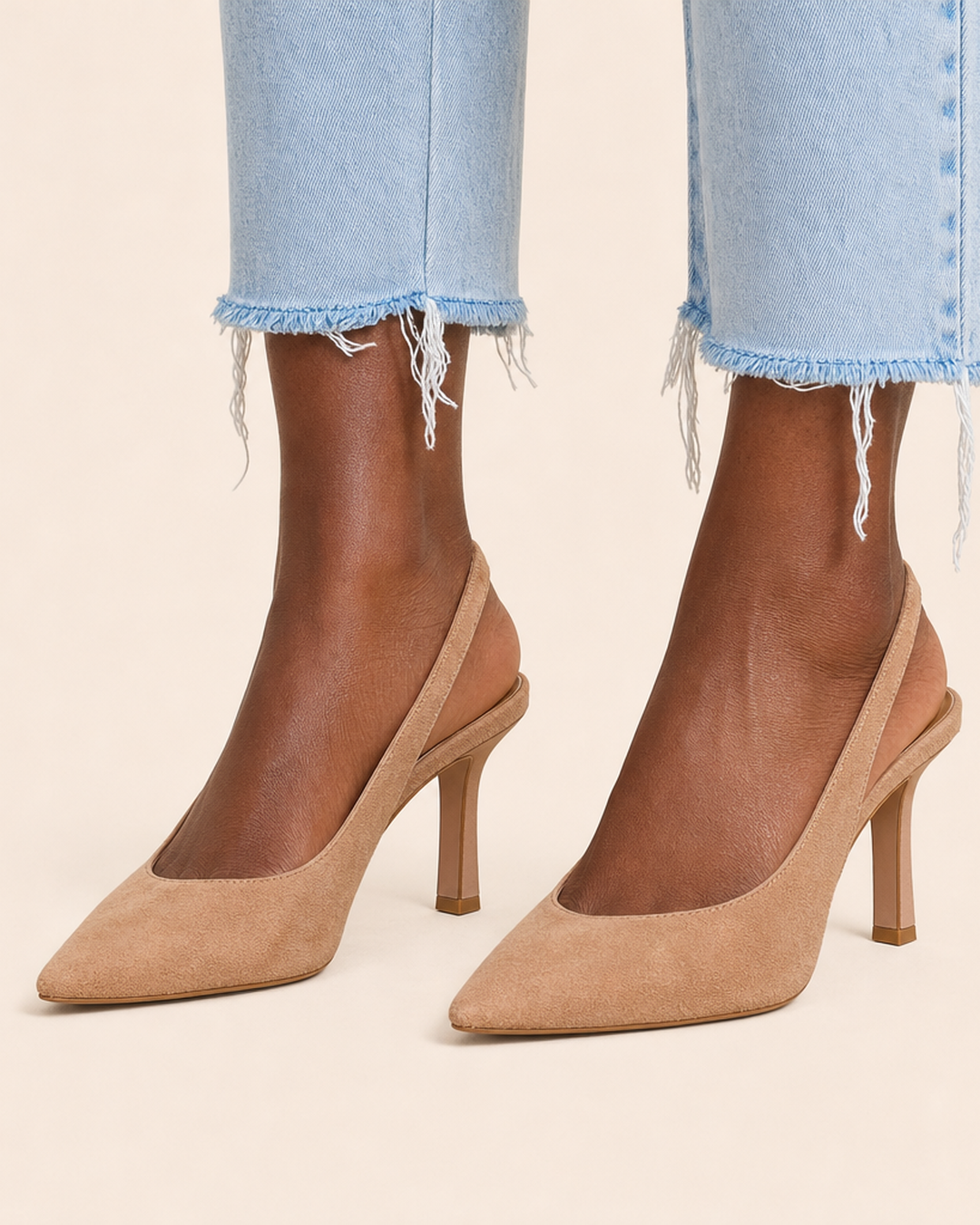 Isabella | Comfort Slingback Kitten Heel Pumps