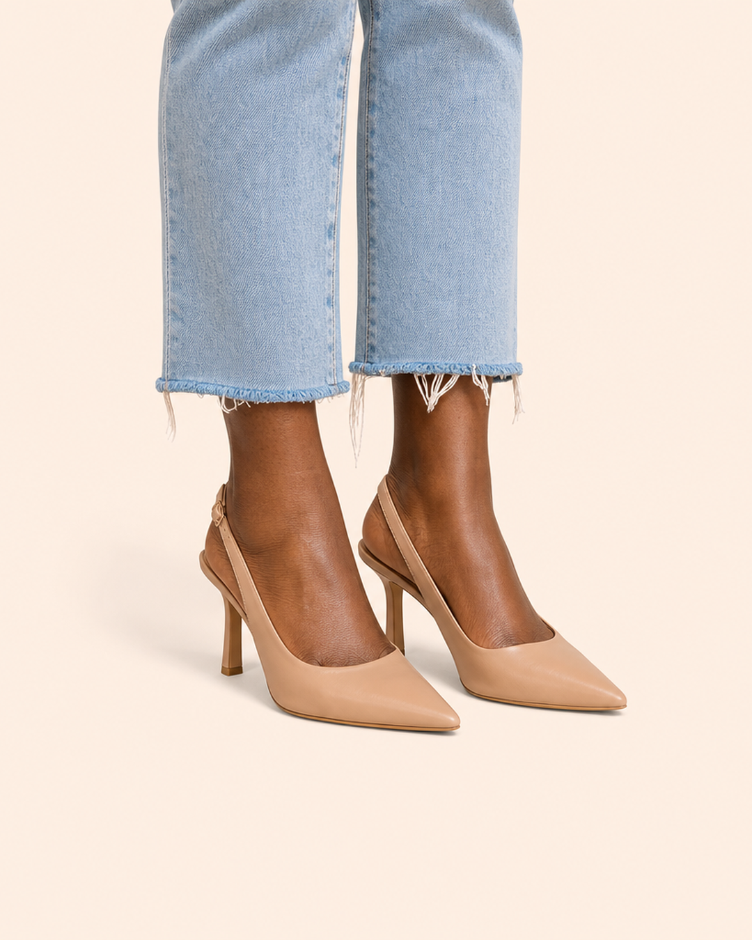 Isabella | Comfort Slingback Kitten Heel Pumps