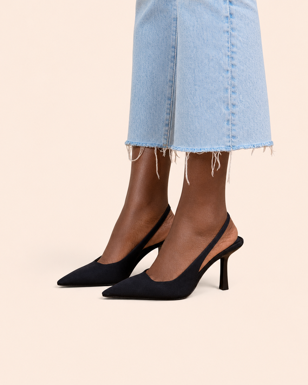 Isabella | Comfort Slingback Kitten Heel Pumps