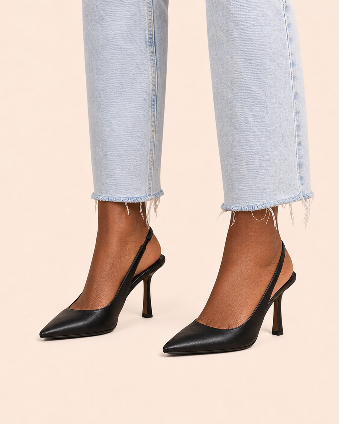 Isabella | Comfort Slingback Kitten Heel Pumps