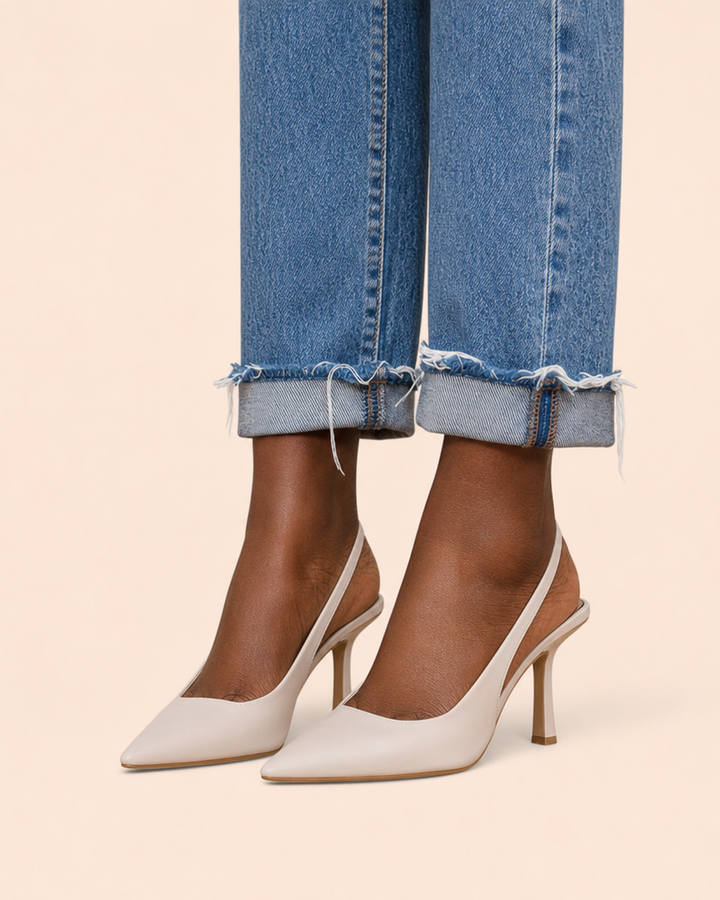 Isabella | Comfort Slingback Kitten Heel Pumps