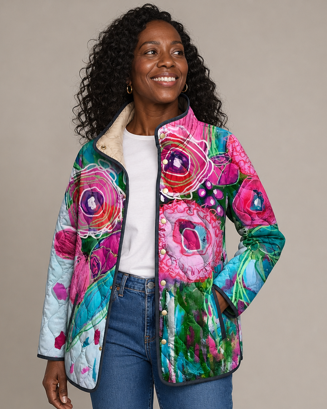 Isabella™ | Elegant Floral Pattern Jacket