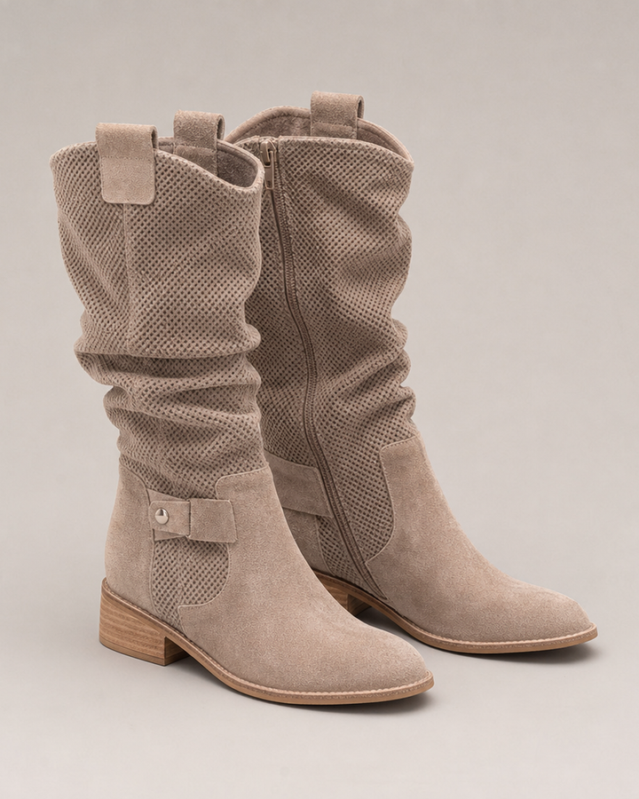 Janika | Vintage Suede Knee-High Boots