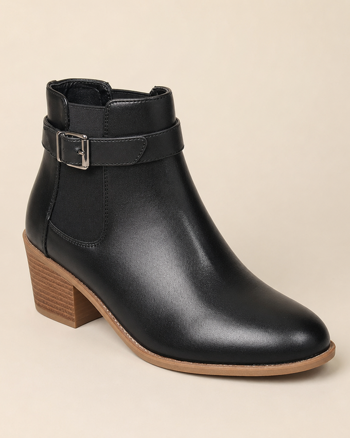Wilma | Ankle Boots With Buckle And Square Heel