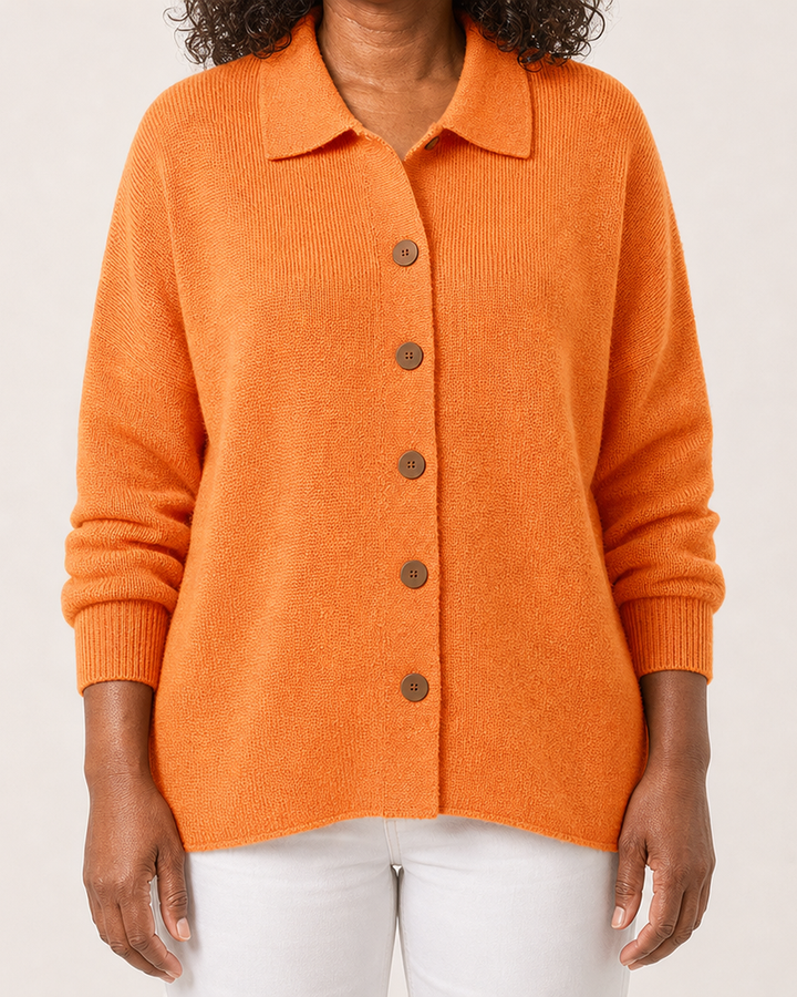 Josephine | Button-Front Collared Cardigan