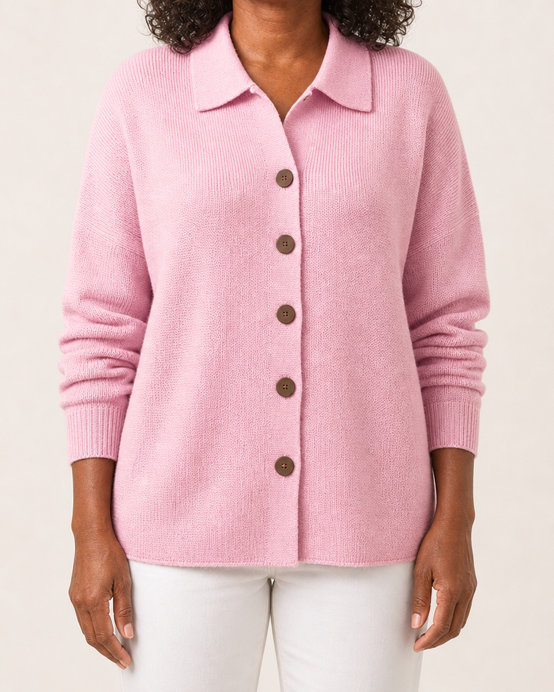 Josephine | Button-Front Collared Cardigan