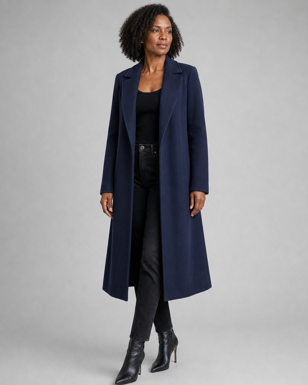 Estelle | Belted Long Lapel Coat