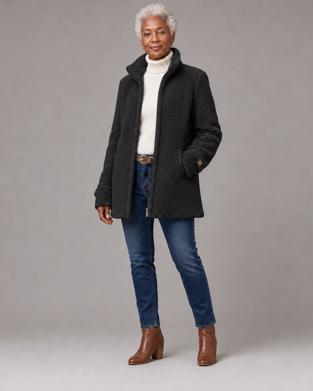 Judith | Cozy Stand-Collar Full-Zip Jacket