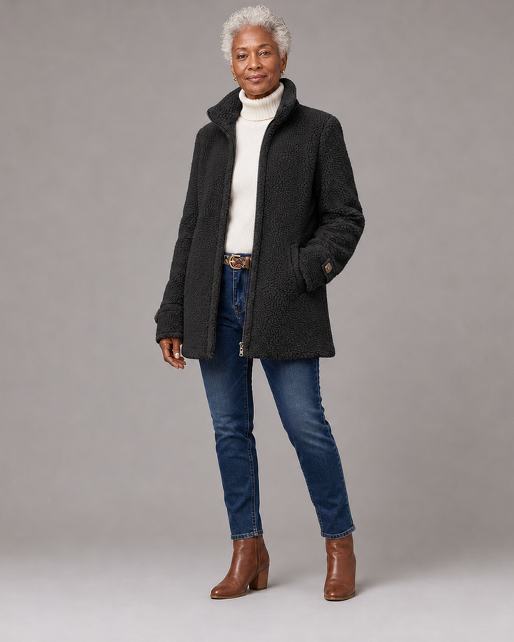 Judith | Cozy Stand-Collar Full-Zip Jacket