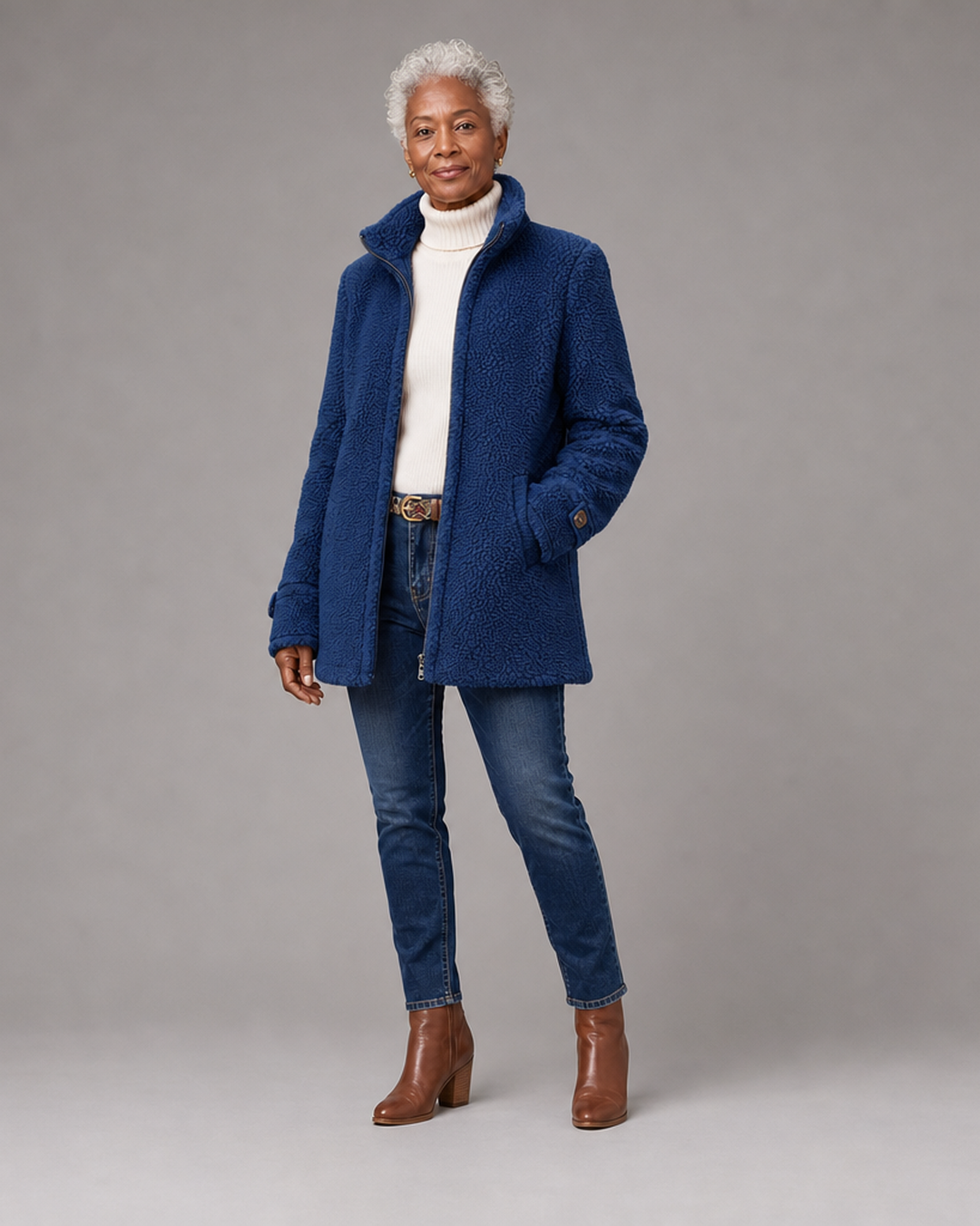 Judith | Cozy Stand-Collar Full-Zip Jacket
