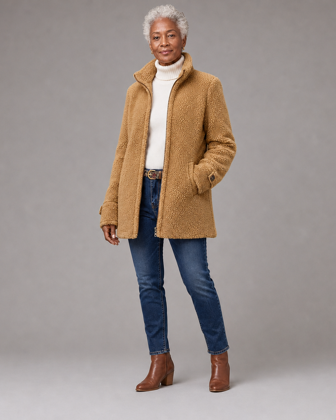 Judith | Cozy Stand-Collar Full-Zip Jacket