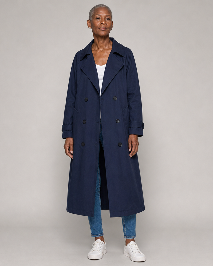Juliet | Double-Breasted Belted Longline Trench Coat