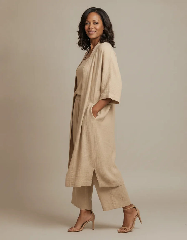 Audrey | Three-Piece Kimono Lounge Set