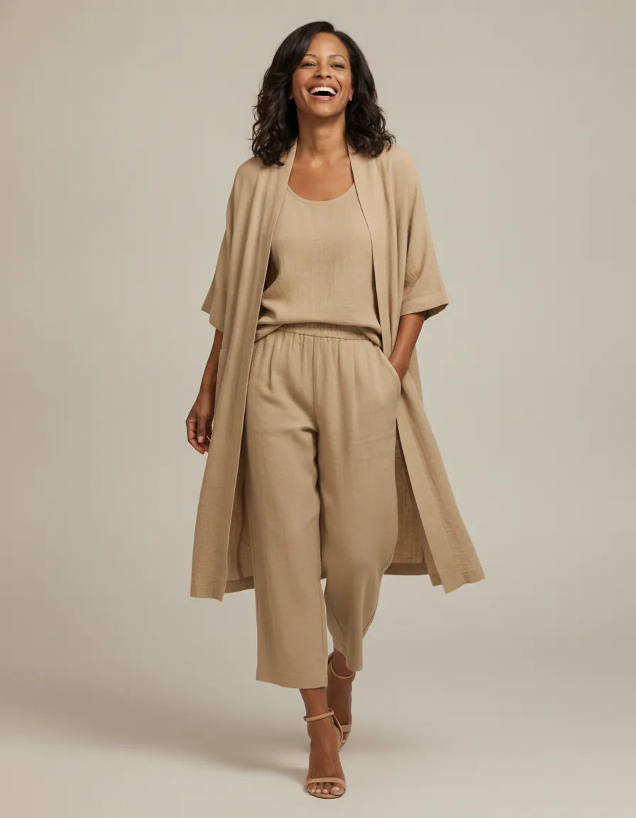 Audrey | Three-Piece Kimono Lounge Set